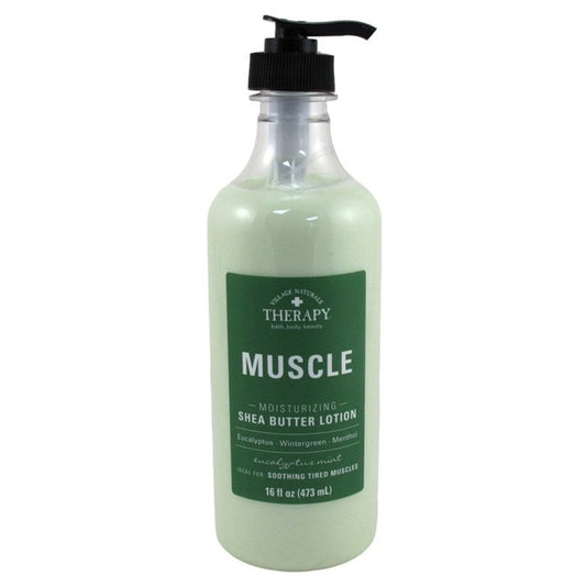Village Nat. Lotion Muscle Shea Butter Moiturizing 16oz