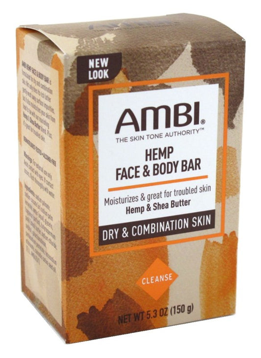 Ambi Face & Body Bar Hemp And Shea Butter Dry/Combo 5.3oz