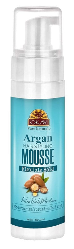 Okay Mousse Extra Hold Argan 7.5oz