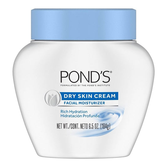Ponds Dry Skin Cream Facial Moisturizer 6.5oz Jar