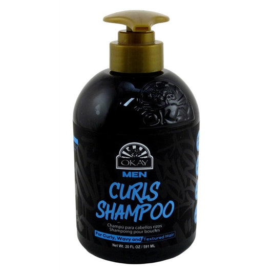 Okay Men Curls Shampoo 20oz .