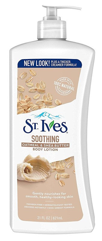 St Ives Body Lotion 21oz Nourish & Soothe(Oatmeal/Shea)