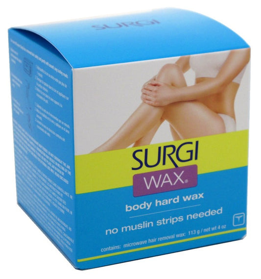 Surgi Wax Body Hard Wax 4oz Jar (No Strips Needed)