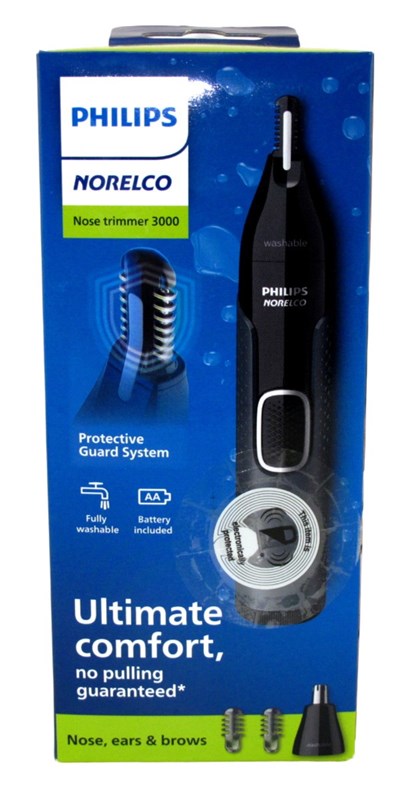 Philips Norelco Trimmer Nose 3000 Battery Powered