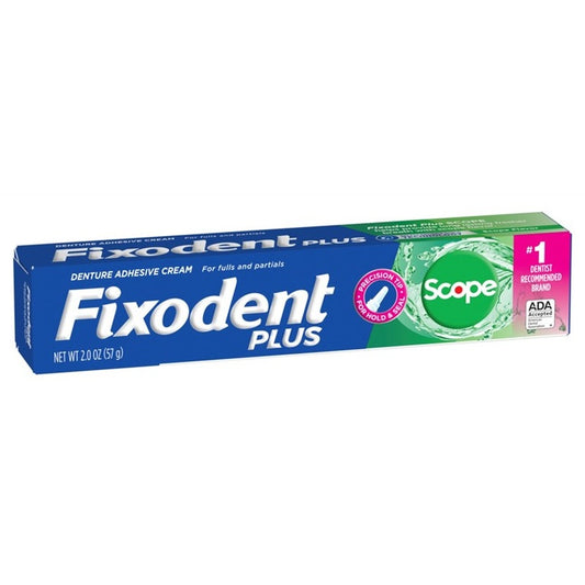 Fixodent Denture Adhesive Plus Scope 2oz