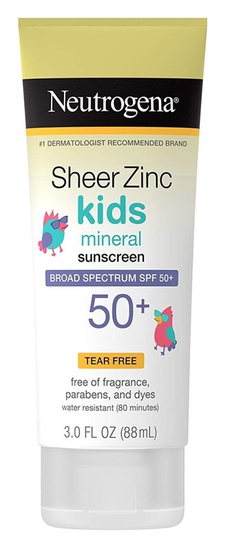 Neutrogena Sheer Zinc Kids Spf#50+ Lotion 3oz