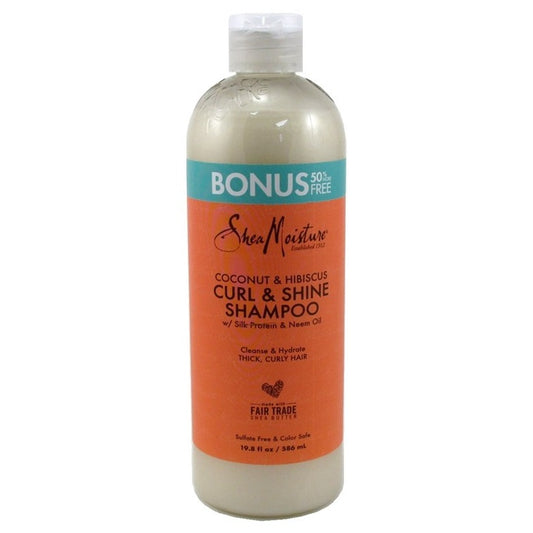 Shea Moisture Coconut/Hibiscus Shampoo 19.8oz Bonus