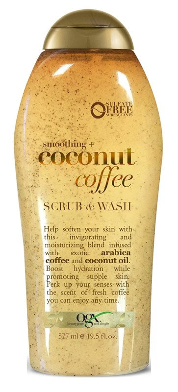 Ogx Body Scrub  & Wash Coconut Coffee 19.5oz