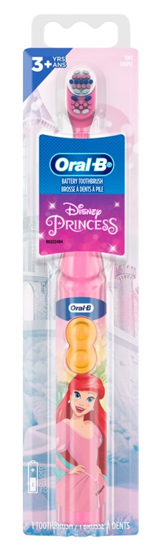Oral-B Toothbrush Kids Soft Battery Powered Princess Ariel