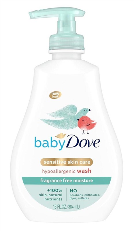 Dove Baby Wash Sensitive Skin Fragance-Free 13oz Pump