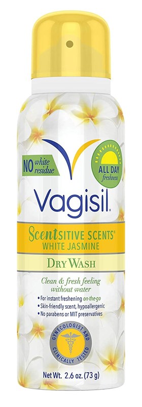 Vagisil Scentsitive Scents Dry Wash White Jasmine 2.6oz