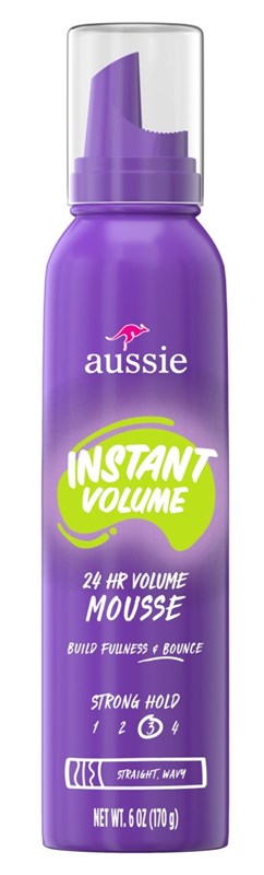Aussie Instant Volume Mousse 24 Hour Strong Hold 6oz