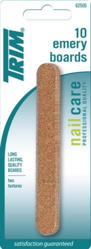 Trim Nail Care Emery Boards Regular 10 Count 4.5Inch (1PC)