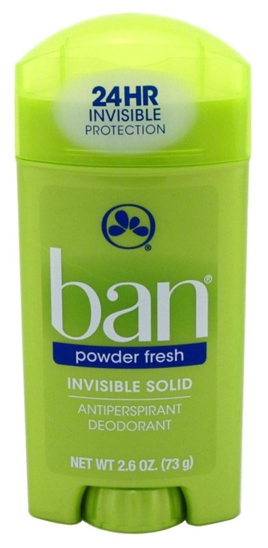 Ban Deodorant 2.6oz Invisible Solid Powder Fresh