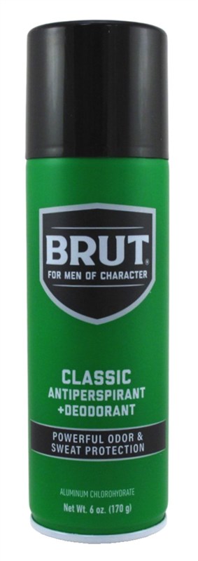 Brut Deodorant 6oz Aerosol Classic Scent(Anti-Perspirant)