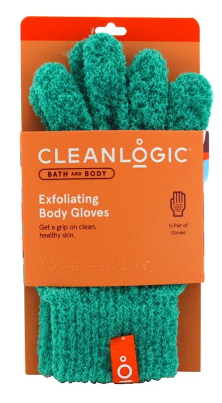 Clean Logic Bath & Body Exfoliating Body Gloves