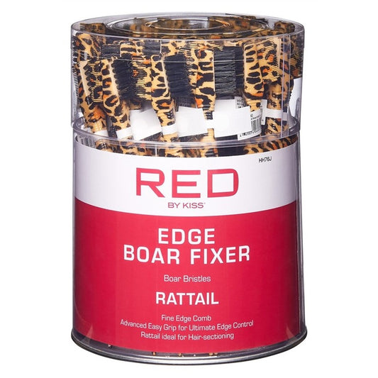Kiss Red Edge Boar Fixer Rattail Leopard (48in)