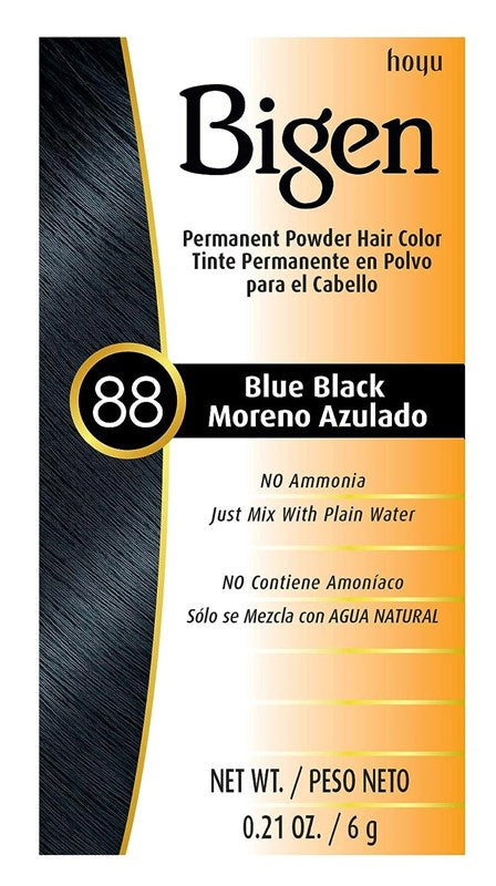 Bigen Powder Hair Color #88 Blue Black 0.21oz