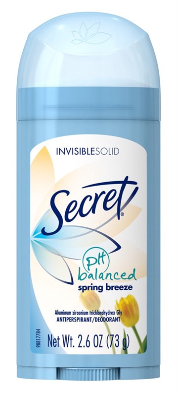 Secret Deodorant Solid 2.6oz Spring Breeze Antiperspirant