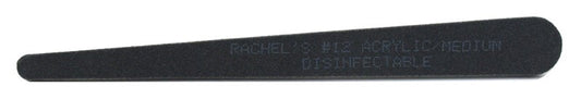 Rachels #12 Acrylic Medium Pointed Files 50 Count Black