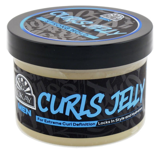 Okay Men Curls Jelly Extreme Curl Definition Strong Hld 7oz