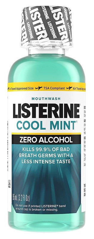 Listerine Cool Mint Zero Alcohol 3.2oz (12in)