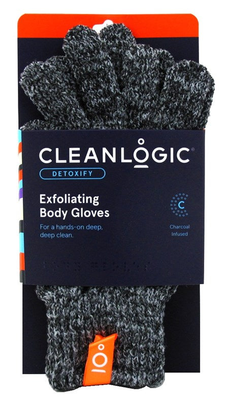 Clean Logic Detoxify Exfoliating Body Gloves