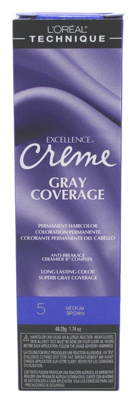 Loreal Excel Creme Color #5 Medium Brown 1.74oz