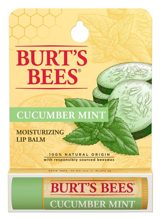 Burts Bees Lip Balm Moisturize Cucumber Mint (1PC)
