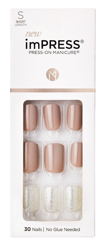 Kiss Impress Press-On-Manicure Kit 30 Ct 1 More Chance Short