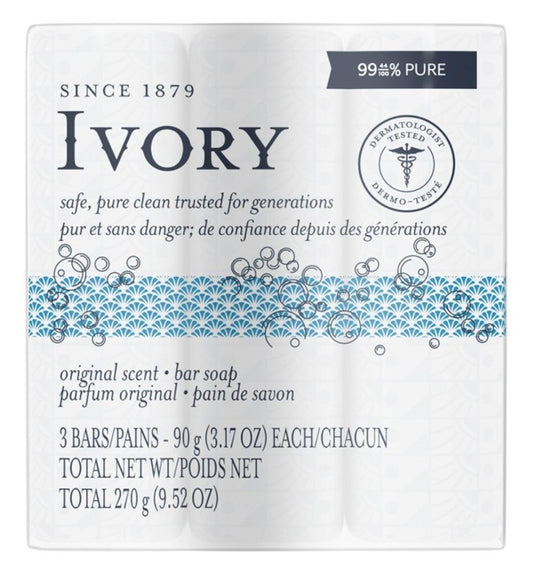 Ivory Bar Soap Original Scent 3 Count 9.52oz
