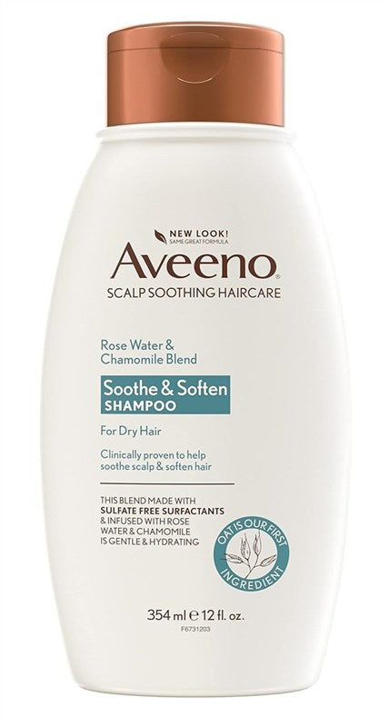 Aveeno Shampoo Rose Water & Chamomile Blend 12oz
