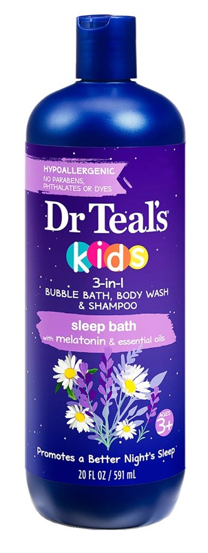 Dr Teals Kids 3-In-1 Shampoo/ Bath/Body Wash Sleep Bath 20oz