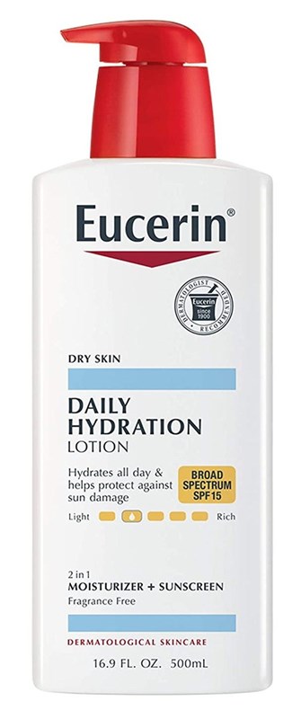 Eucerin Lotion Daily Hydration Spf#15 16.9oz Pump