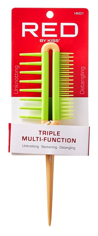 Kiss Red Pro Comb Triple Multi -Function