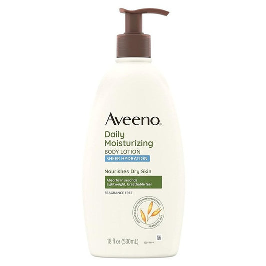 Aveeno Body Lotion Sheer Hydration Fragrance-Free 18oz