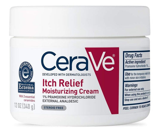 Cerave Itch Relief Cream Moisturizing 12oz Jar