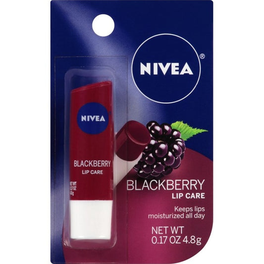 Nivea Lip Care Blackberry 0.17oz Carded (1PC)