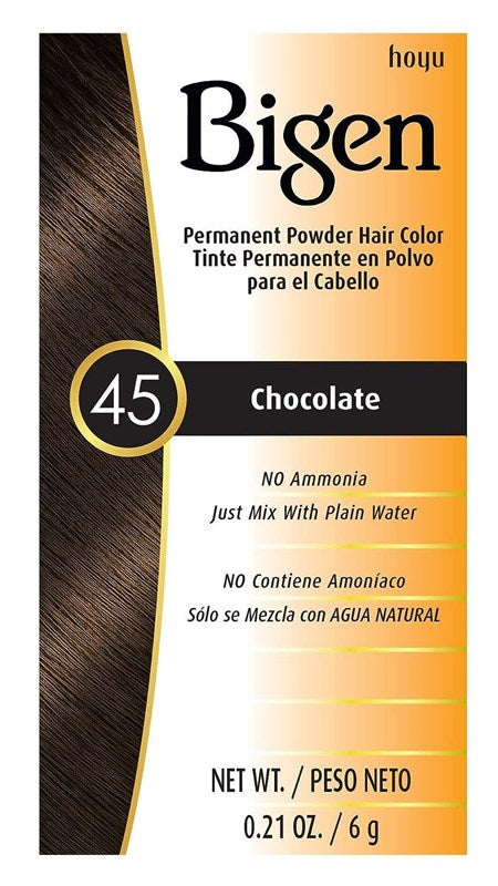 Bigen Powder Hair Color #45 Chocolate 0.21oz