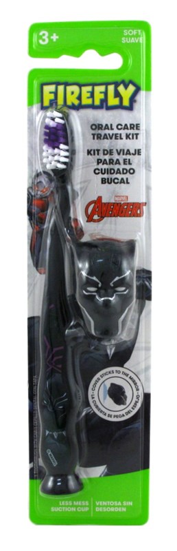 Firefly Toothbrush Avengers Black Panther W/Cap Soft(12in)