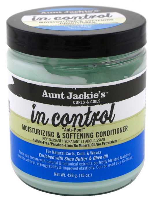 Aunt Jackies In Control Moist/ Soften Conditioner 15oz Jar