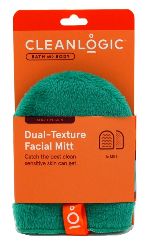 Clean Logic Bath & Body Dualtexture Facial Mitt