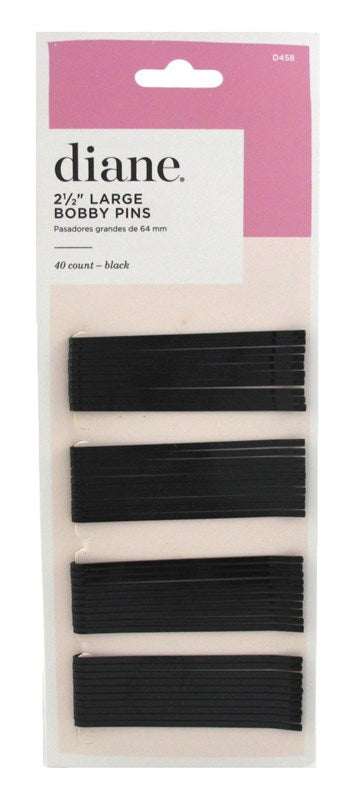 Diane Bobby Pins Large 2.5Inch Black 40 Count (12in) Carded