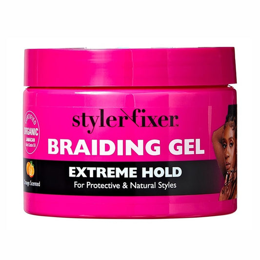 Kiss Red Styler Fixer Braiding Gel Extreme Hold 6oz Jar