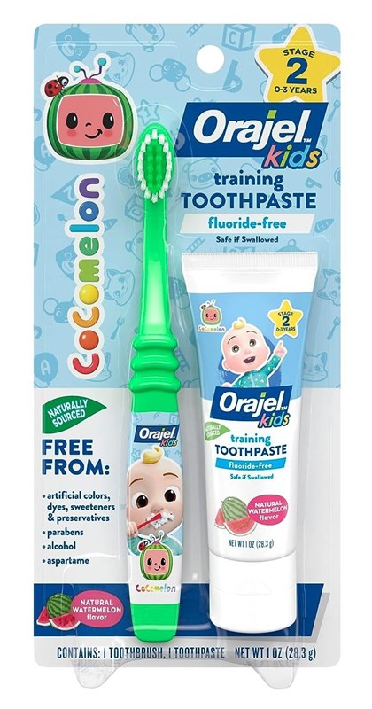 Orajel Training Toothpaste And Toothbrush Cocomelon 1oz