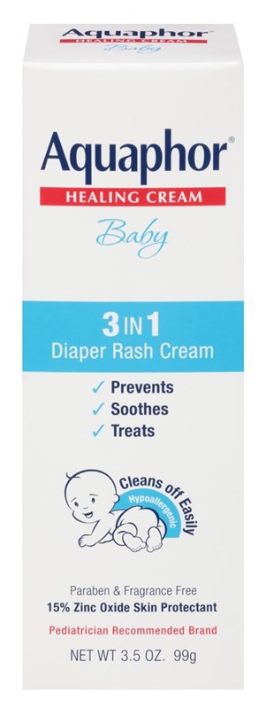 Aquaphor Baby Healing Cream 3 In 1 Diaper Rash 3.5oz