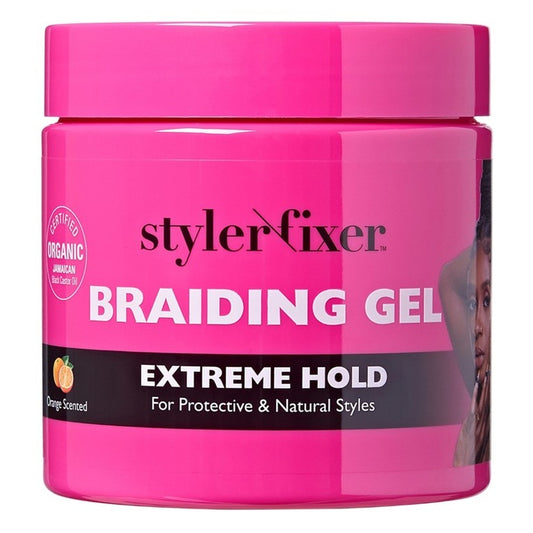 Kiss Red Styler Fixer Braiding Gel Extreme Hold 16oz Jar