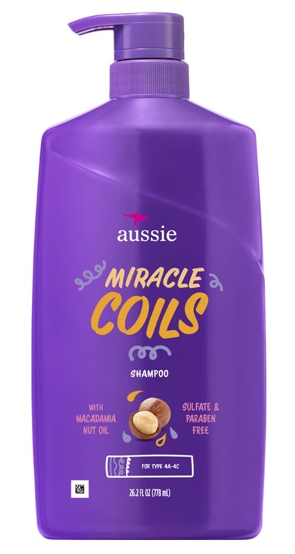 Aussie Shampoo Miracle Coils 26.2oz Pump (Sulfate-Free)