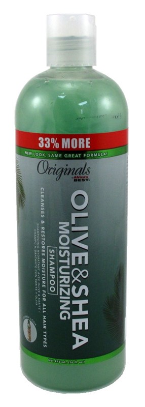 Africas Best Orig Olive & Shea Shampoo Moist 16oz Bonus