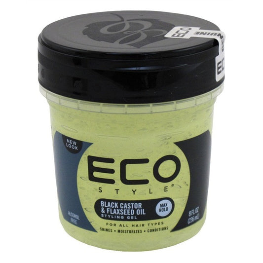 Eco Styler Styling Gel 8oz Black Castor & Flaxseed Oil
